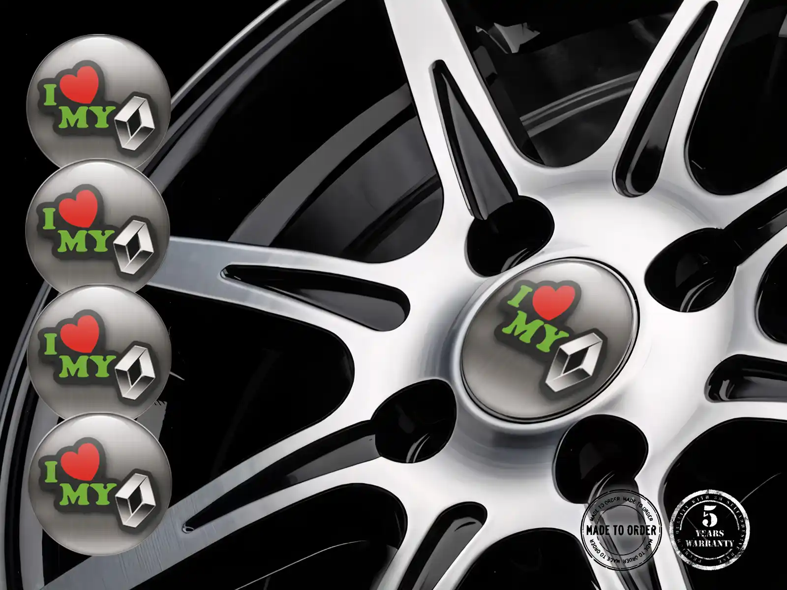 Wheel Decals Edition Premium Domed Sticker